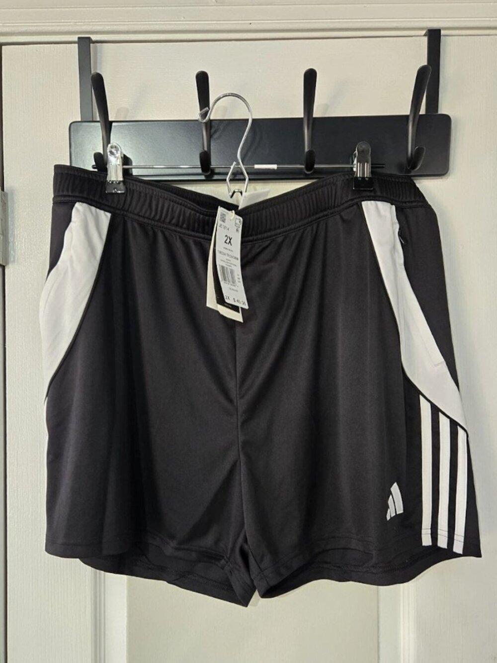 adidas Men's Tiro 24 Training Shorts, Black/White, 2X Large Tall